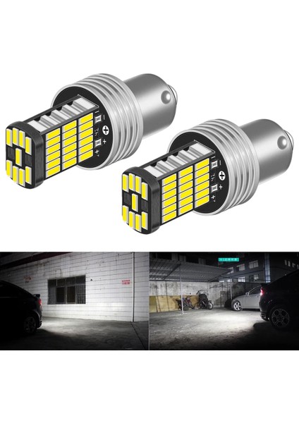 BA15S P21W 1156 W LED Araba Ters Işık Canbu BA15S LED Ampul Işık Geri Bmw E46 E34 E53 X5 E70 E90 E36 E60 E39 F10 E30 F20 E92 (Yurt Dışından)