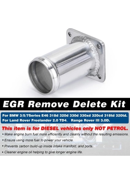 Gümüş Tarzı Pqy - Alüminyum Egr Temizleme Kiti Egr Silme Kiti Boşluk Baypas Bmw Ed 320D 330D 330XD 320CD 318TD 320TD PQY-EGR07 (Yurt Dışından) modelleri