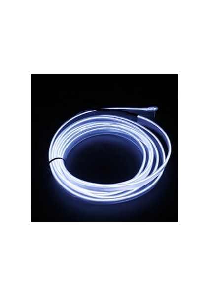1m USB Sürücü Stili Beyaz Araba Iç Işık Atmosfer Ortam Işığı Tüp LED Şerit Esnek Neon Lamba Araba Dekorasyonu Için Kızdırma Dize Işık Iç Kısım (Yurt Dışından)