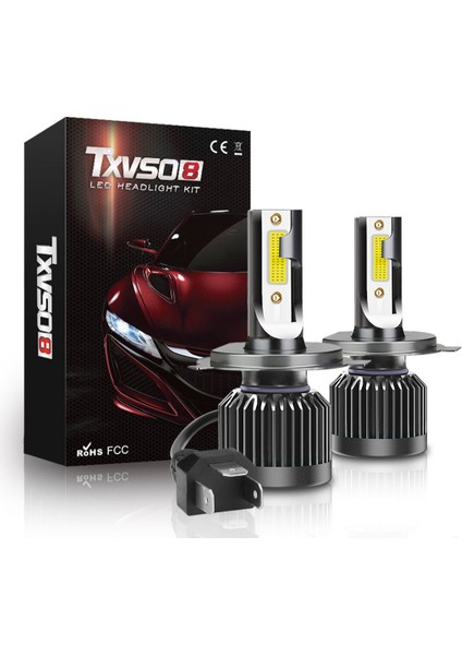 20000LM Tarzı Beyaz Kongyide Araba Işık H4 110W Lm Cob LED Araba Farlar Dönüşüm Küre Ampuller Beak Beyaz Araba LED Işık Dc (Yurt Dışından)