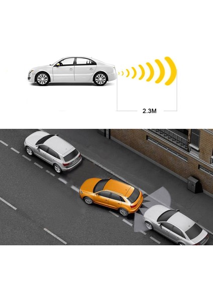 Zil Stili Beyaz Araba Ters Yedekleme Radarı 4 Park Sensörleri Sistemiotomatik Araç Için Parktronik Kiti Mesafe Algılama Sesi Uyar Geri Rada (Yurt Dışından) fiyatları