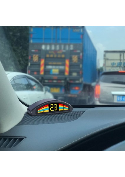 Zil Stili Beyaz Araba Ters Yedekleme Radarı 4 Park Sensörleri Sistemiotomatik Araç Için Parktronik Kiti Mesafe Algılama Sesi Uyar Geri Rada (Yurt Dışından) fırsatları