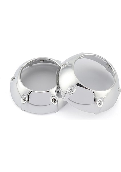 RA-Z-008 Stili Ronan Araba Styling Örtüleri Bi-Xenon Projektör Farlar Lens Dıy Kapak Lambası Hella Q5 Lens Için Krom Kaplı Maskeler (Yurt Dışından)