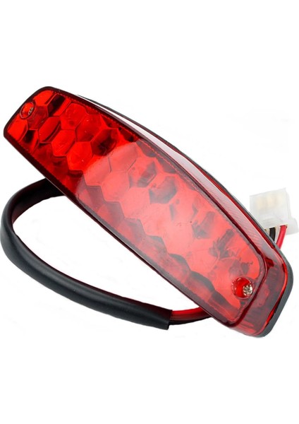 LED 3 Telli 12V Fren Stop Lambası Lisans Arka Lambası Kırmızı Atv Off Road Motosiklet Sinyal Lambası Aksesuarları Araba Işıkları (Yurt Dışından)