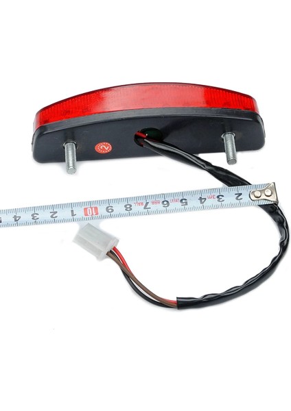 LED 3 Telli 12V Fren Stop Lambası Lisans Arka Lambası Kırmızı Atv Off Road Motosiklet Sinyal Lambası Aksesuarları Araba Işıkları (Yurt Dışından) fırsatları