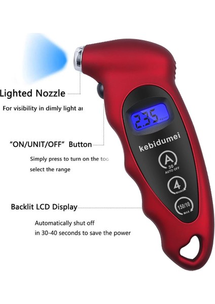 Gümüş Tarzı Sikeo Lastik Basınç Göstergesi Psı Arka Işık Yüksek Hassasiyetli Dijital Lastik Basıncı Izleme Araba Lastiği Basınç Göstergesi (Yurt Dışından) modelleri