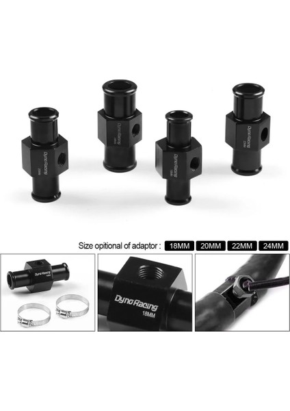 42 mm Mavi Stil Dynoracing Su Sıcaklığı Ölçer Radyatör Sıcaklığı Su Sıcaklığı Ortak Boru Sensörü Adaptörü (Yurt Dışından)