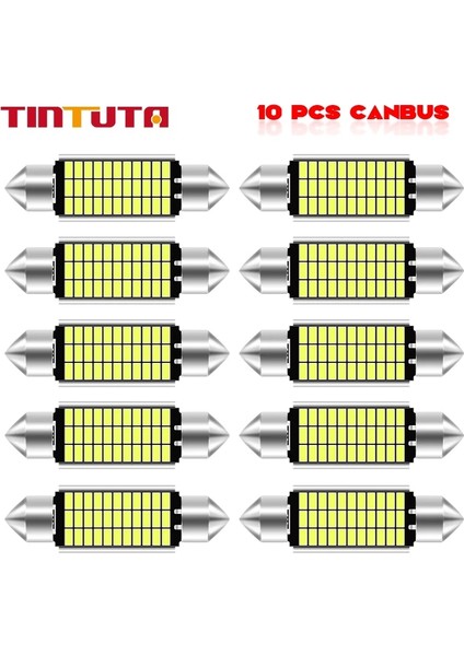Buz Mavisi Tarzı 36MM 2 Adet Festoon Yüksek Li Süper Parlak LED Ampul C5W C10W Araç Plaka Işık Oto Iç Okuma Kubbe Lambası (Yurt Dışından) fiyatları