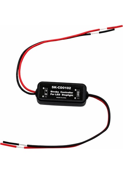 CD0102 Evrensel Strobe Kontrol Cihazı Fren Lambası Flaşör Modülü Yanıp Sönen Arka Arka Fren Lambası LED Flaş Kuyruk Durdurucu Aksesuarları (Yurt Dışından)