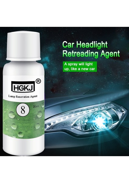 20ML Hgkj Oto Araba Aksesuarları Parlatma Far Ajanı Parlak Beyaz Far Tamir Lambası Temizleme Pencere Camı Temizleyici (Yurt Dışından) fiyatları