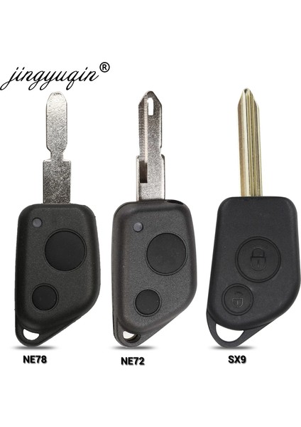 NE73 Stili Jingyuqin Uzaktan Giriş Anahtarlık Kabuk Kılıf Citroen Elysee Saxo Xsara Picasso Berlingo Peugeot Için (Yurt Dışından) fiyatları