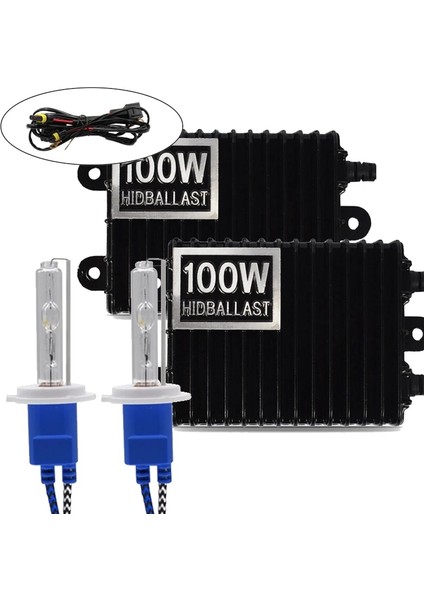 4300K ​​tarzı 2x 100W Saklı Ampuller 6000K H1 H3 H4 H7 Hw 4300K ​​8000K Balast Hıd Xenon 12V Araba Işık Far (Yurt Dışından)