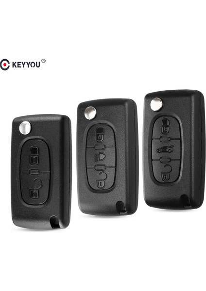 Yeşil Stil Citroen Için Keyyou Uzaktan Anahtar Durumda Peugeot Için Citroe Flip Katlanır Araba Anahtarı Kabuk Düğmeleri (Yurt Dışından) modelleri