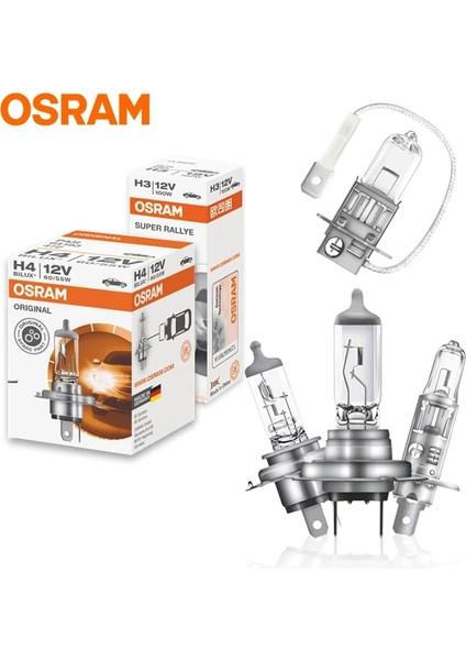 Xiyu Shop H3 12V 55W 1 Adet Osram H7 Halojen Ampuller H1 H3 H8 H4 H11 Standart Araba Lambaları H27 Hır Hb Hb Sis Farı Interik 12V 55W Auto (Yurt Dışından)