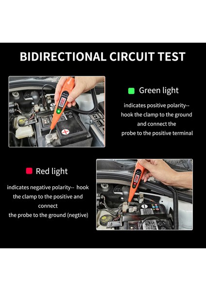 Awblın Otomotiv Test Işığı Dijital LED Devre Test Cihazı, Voltmetre ve C Için Problu Dc Oto Elektrik Test Cihazı Işık Aracı (Yurt Dışından) fiyatları