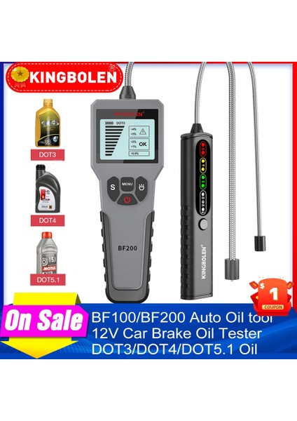 Ekran BF200 Stili ile 12V Otomatik Fren Yağı Test Cihazı Dijital Araba Fren Yağı Aracı BF100BF200 Dot3 Dot4 Dot5.1 LED Göstergesi Kontrol Ekranı Otomatik Yağ Aracı (Yurt Dışından) fiyatları