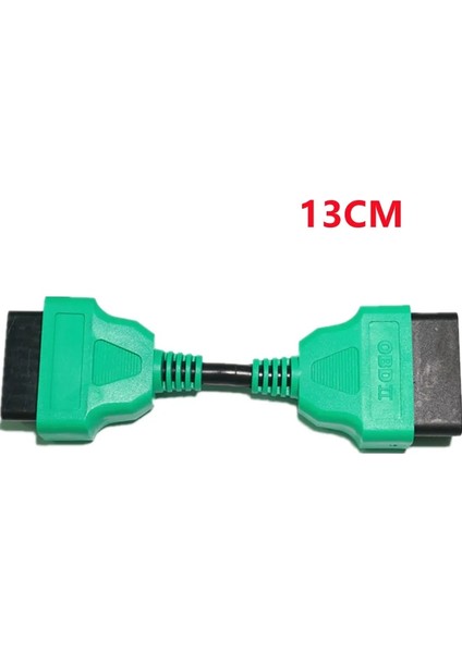 Yeşil 13CM Stili Obd 2 Teşhis Tel Uzatma Kablosu 13CM 30CM 16-Pin Obd Iı Fişi Erkek-Kadın Taşınabilir Uzatma Adaptörü Kablo Konnektörü (Yurt Dışından)