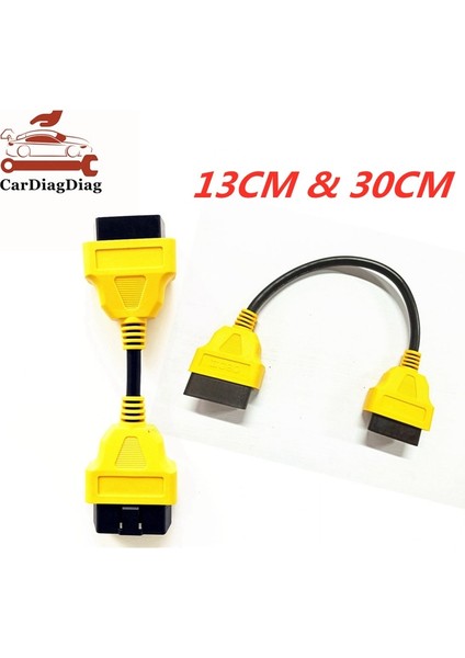 Yeşil 13CM Stili Obd 2 Teşhis Tel Uzatma Kablosu 13CM 30CM 16-Pin Obd Iı Fişi Erkek-Kadın Taşınabilir Uzatma Adaptörü Kablo Konnektörü (Yurt Dışından)