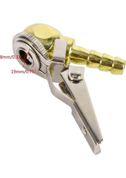 Gümüş Tarzı Araba Kamyon Pirinç Hava Pompası Ayna Lastik Vanalar Lastik Lastik Şişirme Vanaları Konnektör 8mm Pompa Vanaları Klip Lastik Tamir Araçları (Yurt Dışından) fırsatları