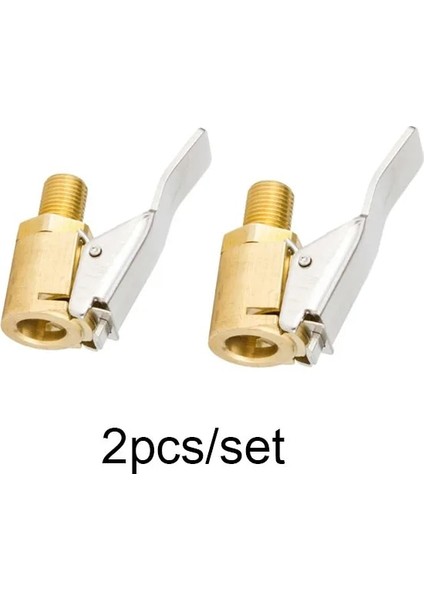 2 Adet Tarzı Pirinç 8mm Adaptör Araba Oto Lastik Tekerlek Lastik Hava Chuck Şişirme Pompası Vana Klip Kelepçe Konnektör Adaptörü Lastik Tamir Araçları Accessor (Yurt Dışından)