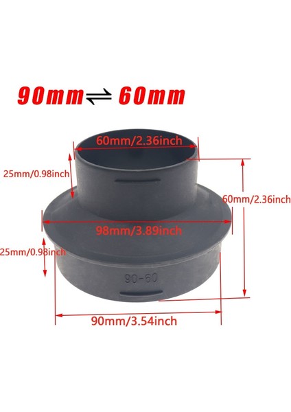 60 90 Adaptör Stili Eberspacher Veya Webasto Için mm Oto Isıtıcı Kanal Düşürücü Hortum Tüp Bağlayıcı Isıtıcı Kanal Boru Marangoz Bağlayıcı (Yurt Dışından)