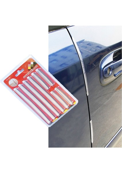 1 Adet Beyaz Stil Et Araba Kapı Yan Kenar Koruyucu Şerit Oto Suv Kazıma Koruma Tampon Kolu Koruyucu Kapak Sticker Evrensel Oto Çıkartması (Yurt Dışından)