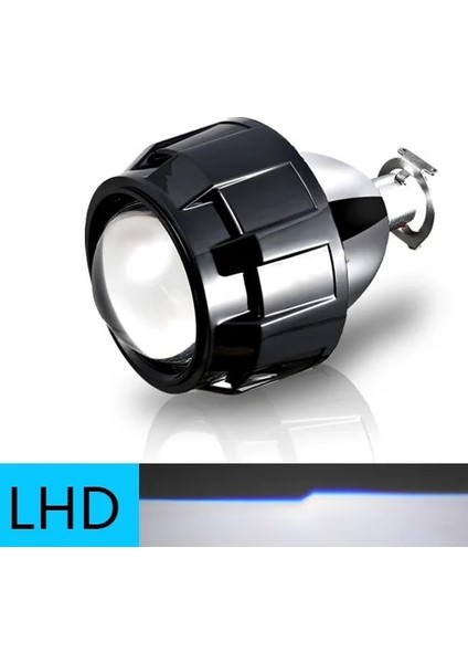 L-Siyah Kabuk Stili 1 Parça Gtl H4 H7 Için 2.5 Inç Evrensel Bi Xenon Hıd Motosiklet Araba Far Projektör Len Yükseltme Melek Gözler Projektör Lens Drl (Yurt Dışından)