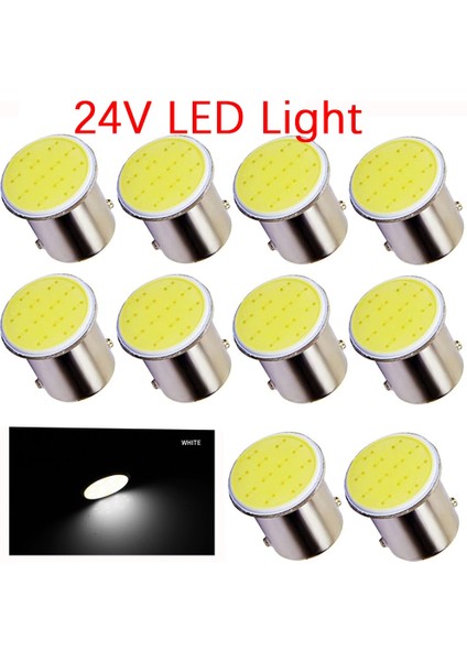 10 Adet 1156 Tarzı Beyaz Ar LED Işık BA15S Cob * 12SMD Kamyon Drl Gündüz Koşu Lam BAY15D Ters Stop Sinyali Ampul 24 V Aksesuarlar (Yurt Dışından) fiyatları