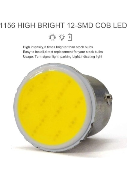 10 Adet 1156 Tarzı Beyaz Ar LED Işık BA15S Cob * 12SMD Kamyon Drl Gündüz Koşu Lam BAY15D Ters Stop Sinyali Ampul 24 V Aksesuarlar (Yurt Dışından) modelleri