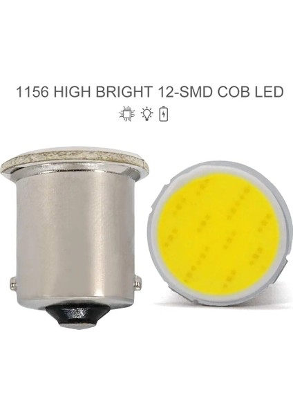 10 Adet 1156 Tarzı Beyaz Ar LED Işık BA15S Cob * 12SMD Kamyon Drl Gündüz Koşu Lam BAY15D Ters Stop Sinyali Ampul 24 V Aksesuarlar (Yurt Dışından) indirimleri