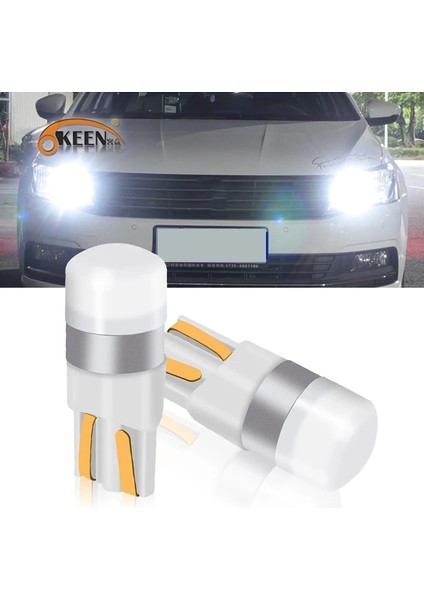 Mavi Stil Kırmızı Okeen T10 W5W LED Araba Gümrükleme Işıkları Okuma Lammd Oto Iç Araç Dome Kapı Ampul Aksesuarları Bagaj Lambası 6000K (Yurt Dışından)