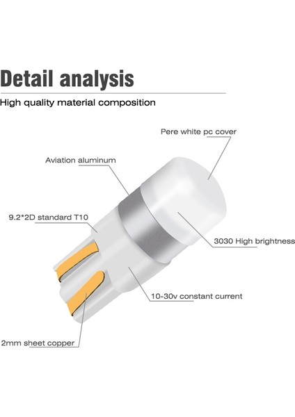 Mavi Stil Kırmızı Okeen T10 W5W LED Araba Gümrükleme Işıkları Okuma Lammd Oto Iç Araç Dome Kapı Ampul Aksesuarları Bagaj Lambası 6000K (Yurt Dışından) modelleri