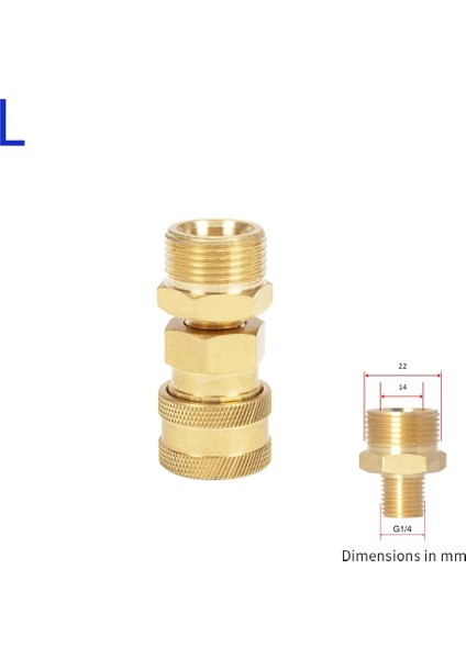 M22 Stili Basınçlı Yıkayıcı Hızlı Bağlantı "püskürtme Tabancası Değnek Lance Bayonet Adaptörüne" Karcher Için Hızlı Bağlantı Kesme Serbest Bırakma Tertibatı (Yurt Dışından)