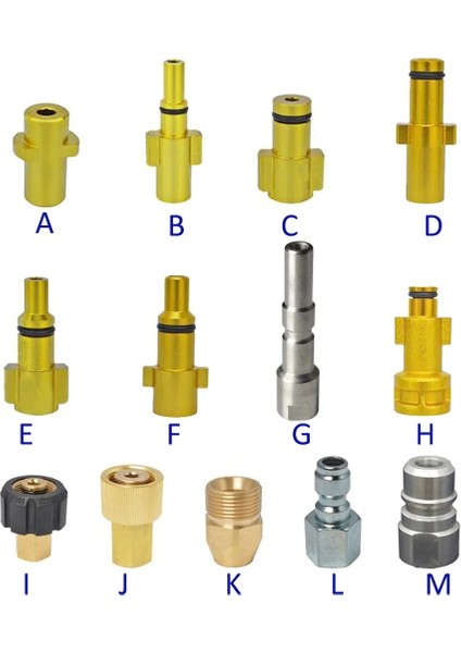 J Tarzı Karcher Bort Nilfisk Nilfisk Nilfisk Bosfisk Lavor Yüksek Basınçlı Yıkama Tabancası Bayonet Konnektör Kar Köpüğü Tabanca Nozulu Adaptörü (Yurt Dışından)