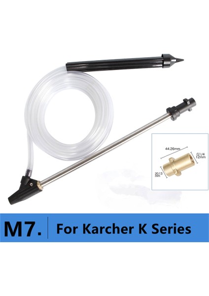 M7 Stili Islak Kum Püskürtücü Islak Püskürtme Yıkayıcı Lance Mızrak Değnek Karcher Için K2 K3 K4 K5 K6 K7 Yüksek Basınçlı Yıkayıcılar Püskürtme Basınçlı Tabanca (Yurt Dışından)