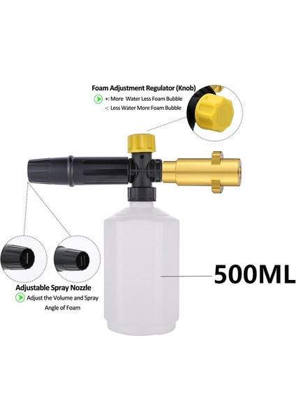Lavor Sterwins Stili Için Araba Köpük Yıkama Kar Köpüğü Mızrak Köpük Nozulu Köpük Topu Köpük Jeneratörüdaewoo Hammer Karcher Huter Makita Yüksek Basınçlı Yıkayıcı (Yurt Dışından)