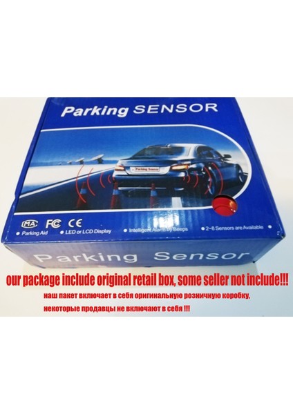 Kırmızı 4 Sensörlü Otopark Sensörü 12 V Otomatik Ters Arka Yardım Yedekleme Park Radar Buzzer Alarm Monitör Sistemi Alarmı 5 Renk (Yurt Dışından)