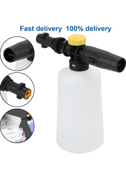 Araba Sabun Köpük Jeneratörü Karcher K2 K3 K4 K5 K6 K7 Yüksek Basınçlı Yıkayıcılar Ayarlanabilir Püskürtme Memesi 750 ml Kar Köpük Lance Aracı (Yurt Dışından)