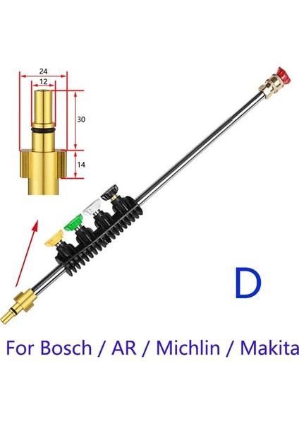 Turuncu Tarzı Kar Köpüğü Lancewand Ipuçları Araba Yıkama Jet Lance Nozul Su Püskürtme Lance Ucu Karcher Bort Nilfisk Bosch Lavor Için Basınçlı Yıkama (Yurt Dışından)