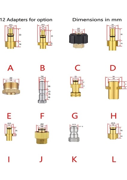 Turuncu Tarzı Kar Köpüğü Lancewand Ipuçları Araba Yıkama Jet Lance Nozul Su Püskürtme Lance Ucu Karcher Bort Nilfisk Bosch Lavor Için Basınçlı Yıkama (Yurt Dışından)
