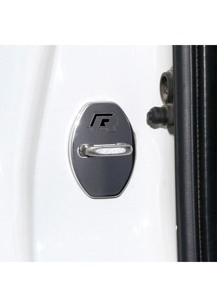 Glod R Tarzı Araba Kapı Kilidi Kapağı Amblemler Durumda Kapı Kilidi Amortisörler Volkswagen Polo Sedan Damper Vw Golf Touareg Kapı Çarpma Araba Aksesuarları (Yurt Dışından)