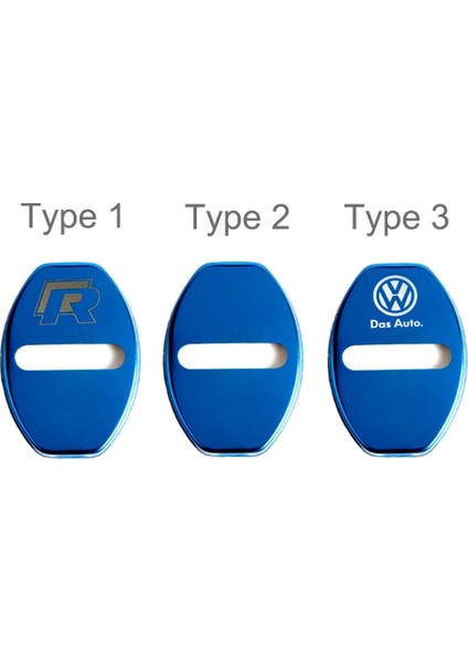 Glod R Tarzı Araba Kapı Kilidi Kapağı Amblemler Durumda Kapı Kilidi Amortisörler Volkswagen Polo Sedan Damper Vw Golf Touareg Kapı Çarpma Araba Aksesuarları (Yurt Dışından)