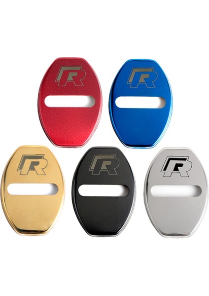Glod R Tarzı Araba Kapı Kilidi Kapağı Amblemler Durumda Kapı Kilidi Amortisörler Volkswagen Polo Sedan Damper Vw Golf Touareg Kapı Çarpma Araba Aksesuarları (Yurt Dışından)