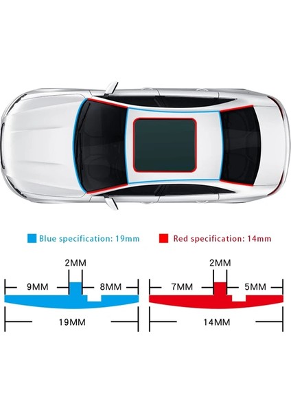 14MMX2M Stili Araba Ön Cam Contası Kauçuk Şerit Oto Çatı Pencere Kenar Sticker Gürültüye Dayanıklı Ses Yalıtımı Araba Su Geçirmez Toz Geçirmez Hava Şeridi (Yurt Dışından) modelleri