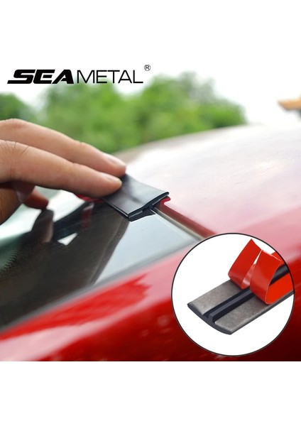 14MMX2M Stili Araba Ön Cam Contası Kauçuk Şerit Oto Çatı Pencere Kenar Sticker Gürültüye Dayanıklı Ses Yalıtımı Araba Su Geçirmez Toz Geçirmez Hava Şeridi (Yurt Dışından) fırsatları