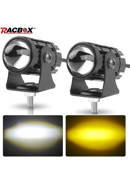 2 Adet Stil LED Çalışma Işığı Motlight Hilo Işın Sürüş Far Beyaz Sarı LED Lazer Sis Lambası 12V 24V Araba Atv Motosiklet Sis Lambası (Yurt Dışından) fiyatları