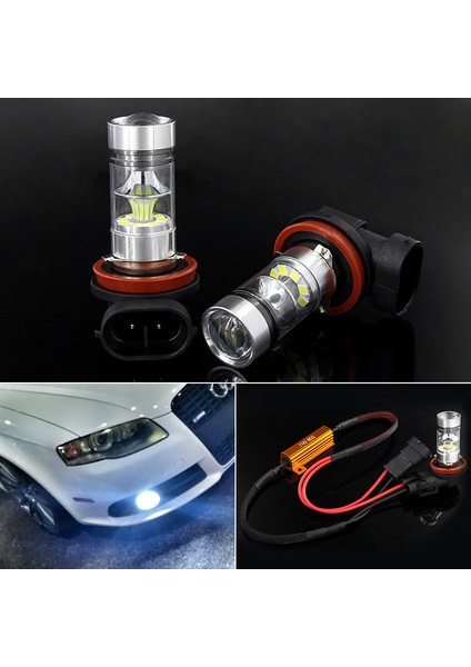2 Adet LED Sis Anbus Beyaz H8 H11 LED Sis Ampul Araba Drl Lambası Audi Av A4 B6 B8 B5 A B7 A A7 A8 Q5 Q7 Tt S6 (Yurt Dışından) fiyatları