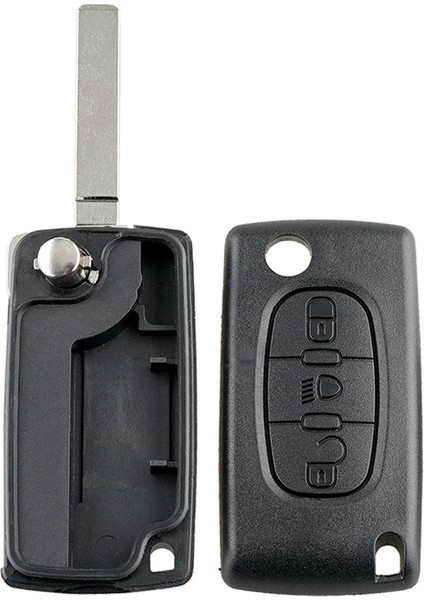 4b HU83 CE0523 Stili Düğmeler Araba Anahtarı Durumda Peugeot Için Citroe Flip Katlanır Araba Anahtarı Kabuk Yok Logo (Yurt Dışından) fırsatları
