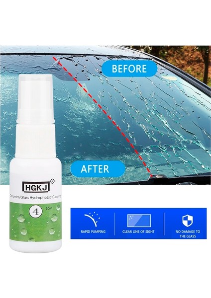 Hgkjml Su Geçirmez Yağmur Geçirmez Buğu Önleyici Ajan Cam Hidrofobik Kaplama Sprey Araba Ön Camı Mobil Ekran Tslm1 Için (Yurt Dışından)