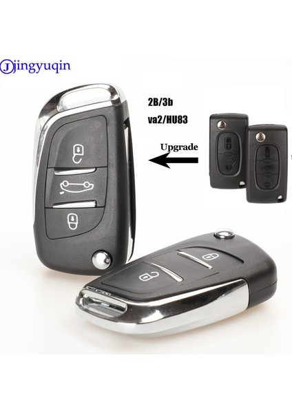 Anahtarlık Tarzı Peugeot Için Jingyuqin CE0536 Citroen C-Triomphe C-Quatre L C5 Için Peugeot Için Modifiye Çevirme Uzaktan Anahtar Kabuk (Yurt Dışından) fiyatları